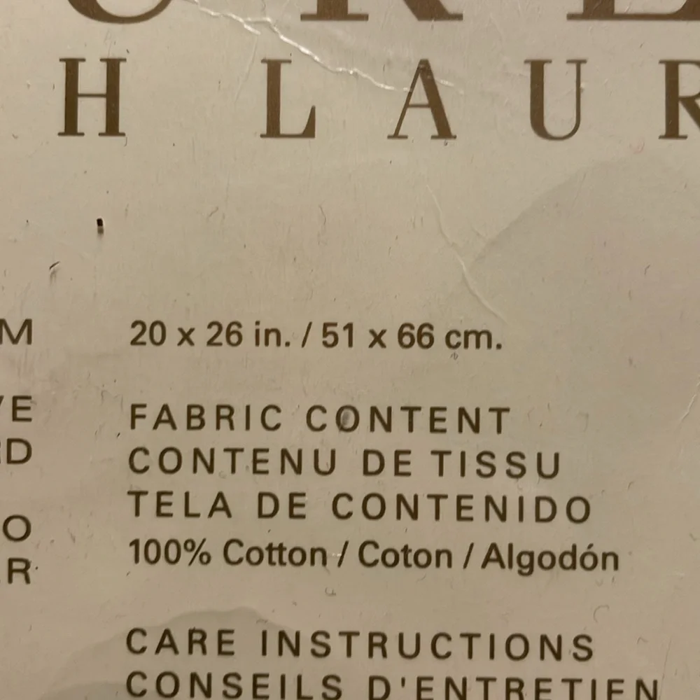NIP RALPH LAUREN Heritage Balti Brown Multi Quilted STANDARD Sham Set of (2)
